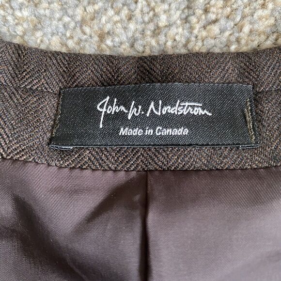 Nordstrom  Loro Piana Fabric Blazer Men’s 46T Brown WoolSport Coat Jacket - Picture 13 of 13